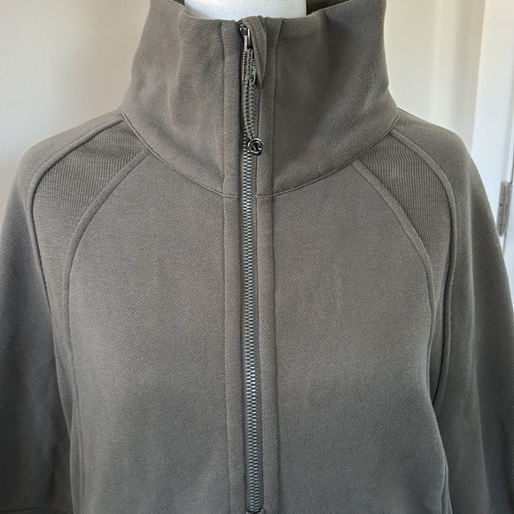 Lululemon oversized half zip sweatshirt- Olive - Picture 6 of 8